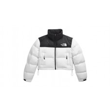 The North Face Womens Nuptse Short Jacket White Dune