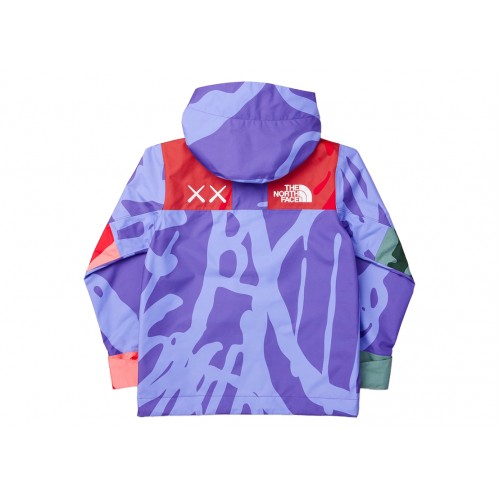 Оригинальный шмот KAWS x The North Face Youth 1986 Mountain Jacket KW Peak Purple 86 Print - 70см