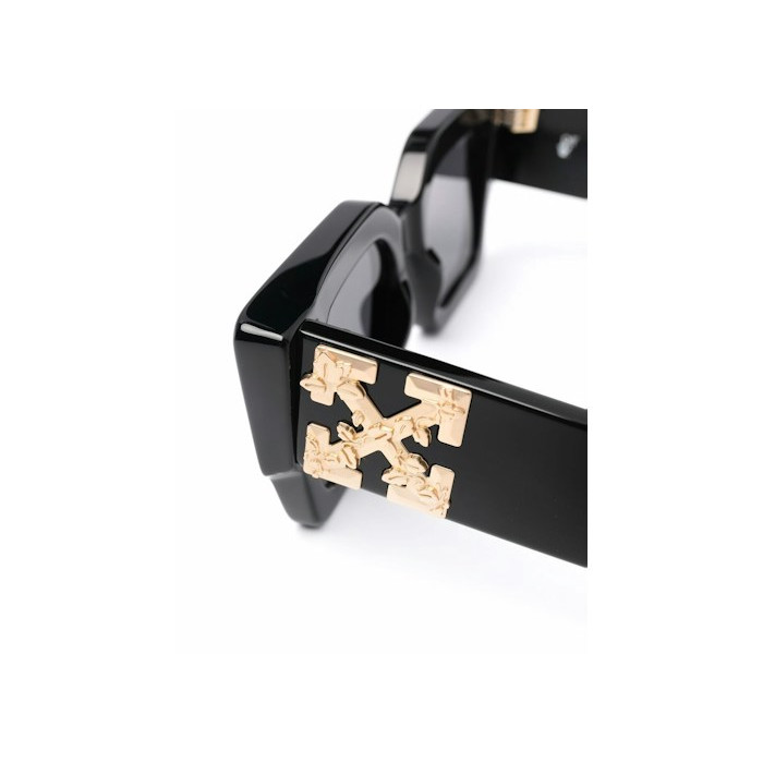 Очки OFF-WHITE Catalina Rectangular Frame Sunglasses Black/Dark Grey/Gold Очки OFF-WHITE Catalina Rectangular Frame Sunglasses Black/Dark Grey/Gold