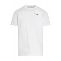 OFF-WHITE Text Logo Caravaggio Saint Jerome Writing Arrows Slim Fit T-Shirt White/Black