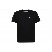 OFF-WHITE Drowning Man Logo Caravaggio Saint Jerome Writing Print T-Shirt Black/Multi