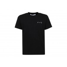 OFF-WHITE Drowning Man Logo Caravaggio Saint Jerome Writing Print T-Shirt Black/Multi