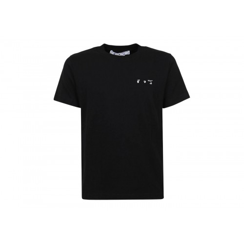 Оригинальный шмот OFF-WHITE Drowning Man Logo Caravaggio Saint Jerome Writing Print T-Shirt Black/Multi