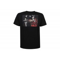 OFF-WHITE Drowning Man Logo Caravaggio Saint Jerome Writing Print T-Shirt Black/Multi