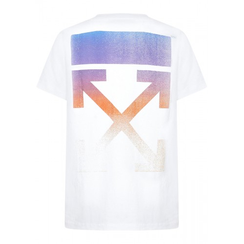 Оригинальный шмот OFF-WHITE Degrade Arrows Short Sleeve T-Shirt White Multi