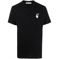 OFF-WHITE Slim Fit Degrade Arrows T-Shirt Black Multi
