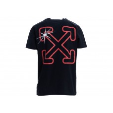 OFF-WHITE Starred Arrow T-Shirt Black Red