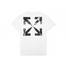 OFF-WHITE Slim Fit Caravaggio Saint Jerome Writing Arrows T-Shirt White