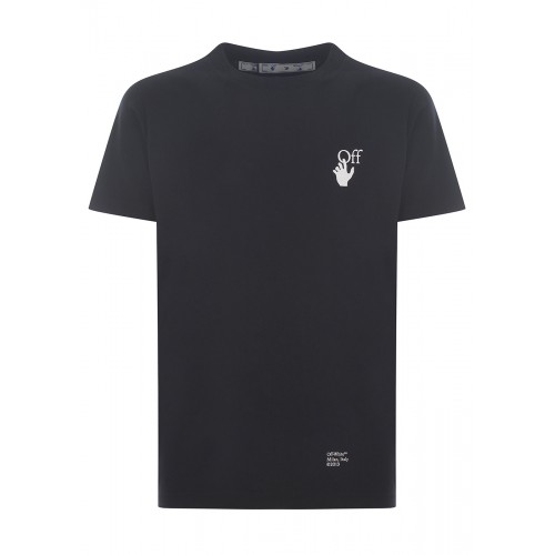 Оригинальный шмот OFF-WHITE Slim Fit Caravaggio Saint Jerome Writing Arrows T-Shirt Black