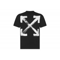 OFF-WHITE Paint Arrow Slim S/S T-Shirt Black/White