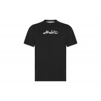 OFF-WHITE Paint Arrow Slim S/S T-Shirt Black/White