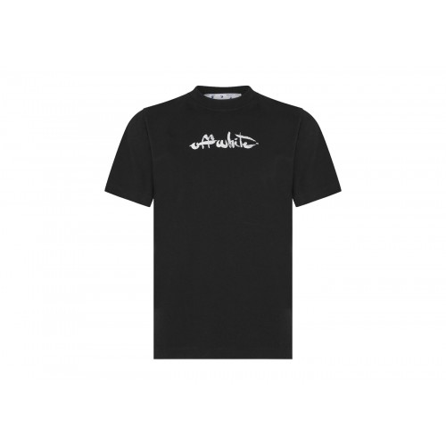 Оригинальный шмот OFF-WHITE Paint Arrow Slim S/S T-Shirt Black/White