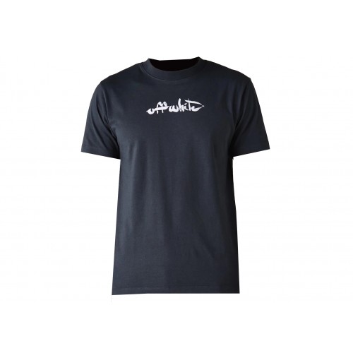 Оригинальный шмот OFF-WHITE Paint Arrow Slim S/S T-shirt Outerspace/White