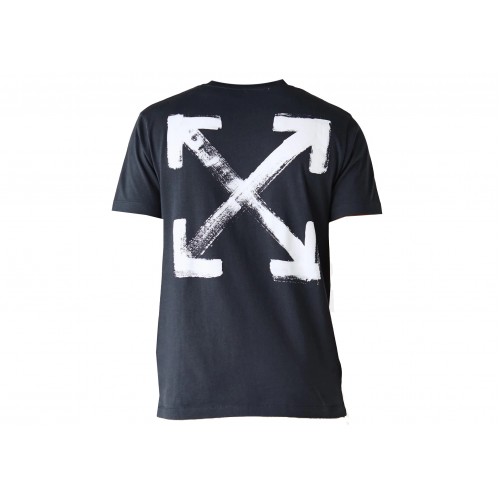 Оригинальный шмот OFF-WHITE Paint Arrow Slim S/S T-shirt Outerspace/White