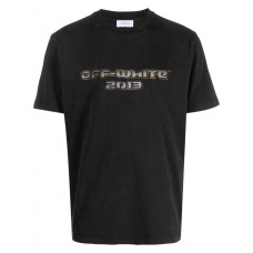 OFF-WHITE Logo-Print Cotton T-shirt Black