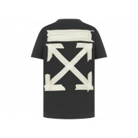 OFF-WHITE Slim Fit Tape Arrows T-Shirt Black/Beige