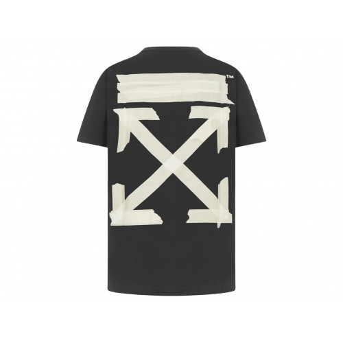 Оригинальный шмот OFF-WHITE Slim Fit Tape Arrows T-Shirt Black/Beige