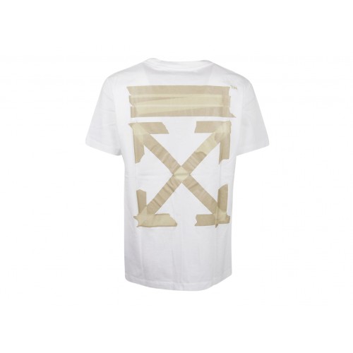 Оригинальный шмот OFF-WHITE Slim Fit Tape Arrows T-Shirt White/Beige