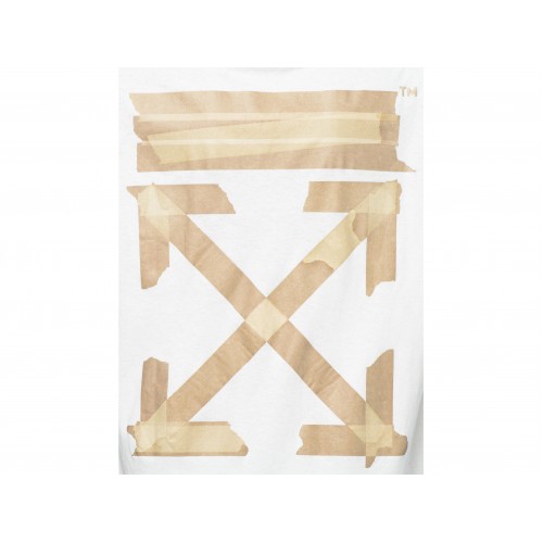Оригинальный шмот OFF-WHITE Slim Fit Tape Arrows T-Shirt White/Beige