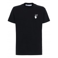 OFF-WHITE Slim Fit Marker Arrows T-shirt Black Fuchsia