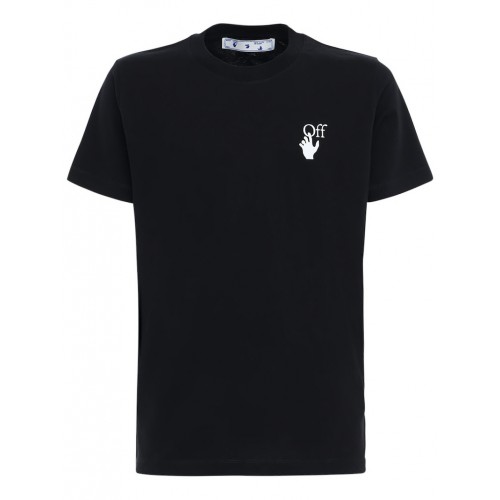Оригинальный шмот OFF-WHITE Slim Fit Marker Arrows T-shirt Black Fuchsia
