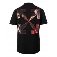 OFF-WHITE Slim Fit Caravaggio Saint Jerome Writing T-shirt Black