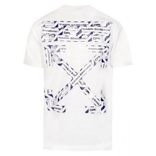 Оригинальный шмот OFF-WHITE Slim Fit Airport Tape Print T-Shirt White