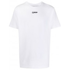 OFF-WHITE Slim Fit Airport Tape Print T-Shirt White