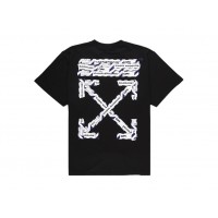 OFF-WHITE Slim Fit Airport Tape T-Shirt Black
