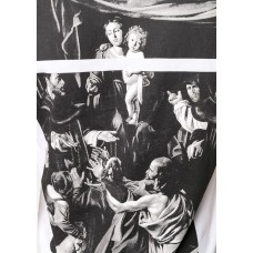 OFF-WHITE Slim Fit Caravaggio Square T-Shirt White Black