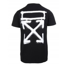 OFF-WHITE Spray Print T-shirt Black