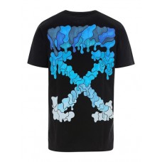 OFF-WHITE Spray Marker T-shirt Black Blue