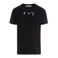 OFF-WHITE Spray Marker T-shirt Black Blue