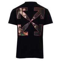 OFF-WHITE Slim Fit Caravaggio Painting T-shirt Black