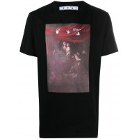 OFF-WHITE Slim Fit Caravaggio Painting T-shirt Black