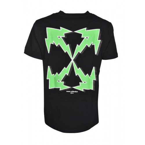 Оригинальный шмот OFF-WHITE Slim Fit Bolt Arrows T-Shirt Black Green