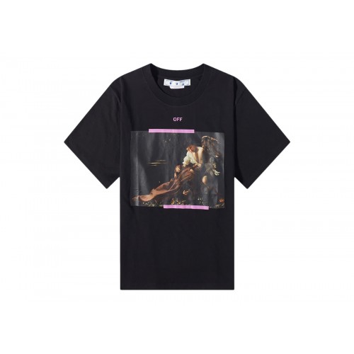 Оригинальный шмот OFF-WHITE Arrow Caravaggio St Fran Slim Tee Black/Multi
