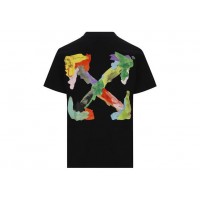 OFF-WHITE Brush Arrows Slim Logo Print Skate T-shirt Black