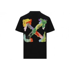 OFF-WHITE Brush Arrows Slim Logo Print Skate T-shirt Black