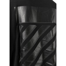 OFF-WHITE Rubber Diagonals Oversized T-Shirt Black/Black