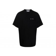 OFF-WHITE Caravaggio Back Print Oversized T-Shirt Black