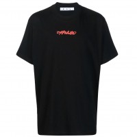 OFF-WHITE Arrow On Canvas Print Tee Black