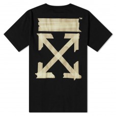 OFF-WHITE Oversized Tape Arrows T-shirt Black