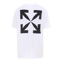 OFF-WHITE Mona Lisa tape Tee White/Blue