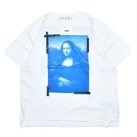 OFF-WHITE Mona Lisa tape Tee White/Blue