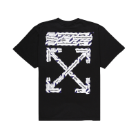 OFF-WHITE Oversized Fit Airport Tape T-Shirt Black/Multicolor