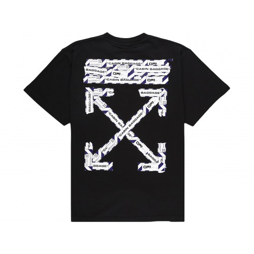 Оригинальный шмот OFF-WHITE Oversized Fit Airport Tape T-Shirt Black/Multicolor
