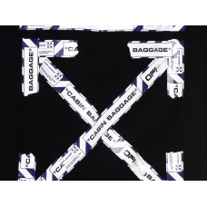 OFF-WHITE Oversized Fit Airport Tape T-Shirt Black/Multicolor
