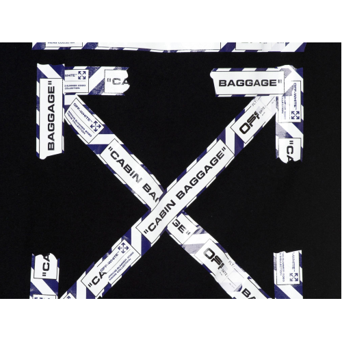 Оригинальный шмот OFF-WHITE Oversized Fit Airport Tape T-Shirt Black/Multicolor