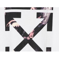 OFF-WHITE Oversized Fit Caravaggio Arrows T-Shirt White/Multicolor